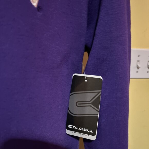 NEW Washington Huskies Colosseum Athletics Purple Hoodie Sweatshirt Men's L - Picture 5 of 11